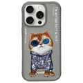 Miniatyrbild 1 av 9: Nimmy iPhone 16 Pro Max Mobilskal Glasses Cool Cat - Grå