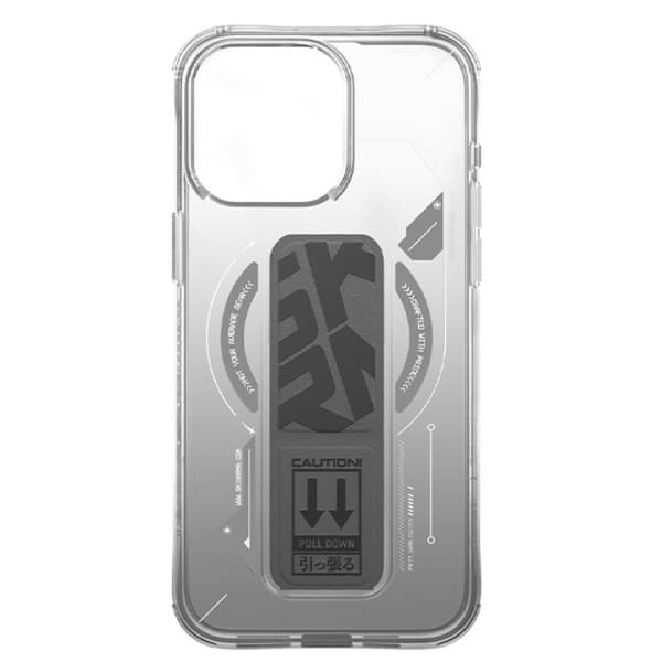 Skinarma iPhone 16 Pro Mobilskal MagSafe Magnetic Grip Stativ- Titanium