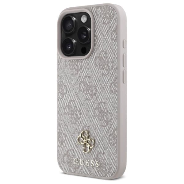 Guess iPhone 16 Pro Max Mobilskal MagSafe 4G Small Classic Logo - Rosa