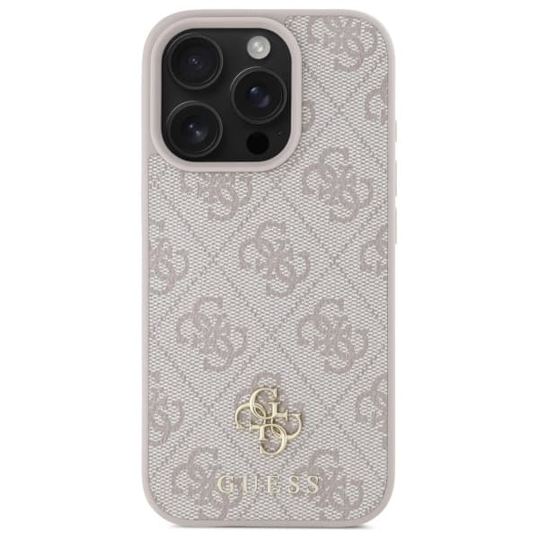 Guess iPhone 16 Pro Max Mobilskal MagSafe 4G Small Classic Logo - Rosa