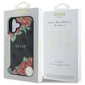 Miniatyrbild 8 av 8: Guess iPhone 16 Mobilskal MagSafe 4G Flowers Print - Svart