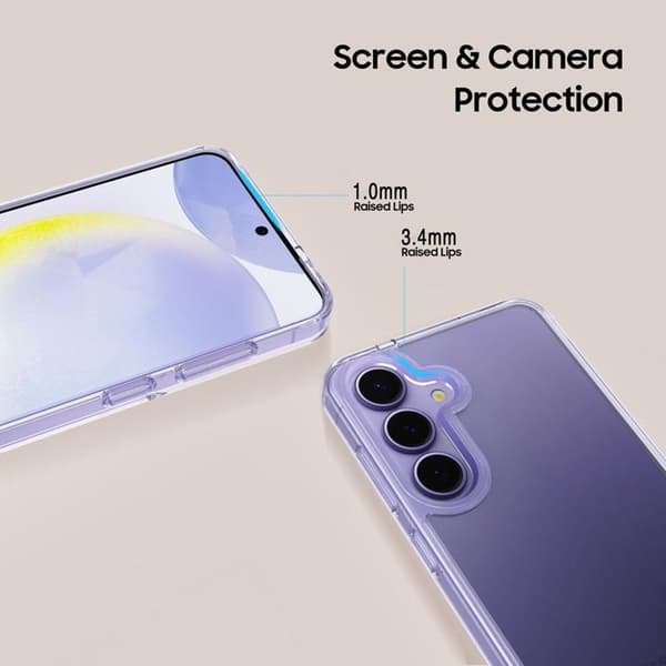 Tech-Protect Galaxy S25 Plus Mobilskal Flexair Hybrid - Clear