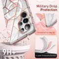 Miniatyrbild 3 av 7: SupCase Galaxy S25 Ultra Mobilskal Magsafe Cosmo Mag - Marble