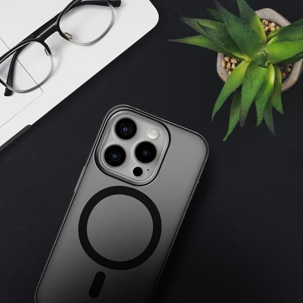 Forcell Galaxy S25 Plus Mobilskal Magsafe Levels - Smoke Svart
