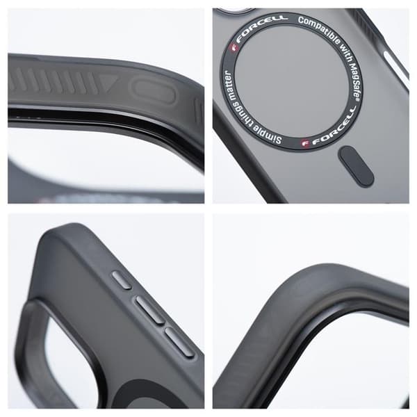 Forcell Galaxy S25 Plus Mobilskal Magsafe Levels - Smoke Svart