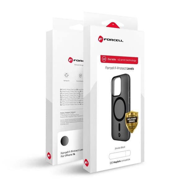 Forcell Galaxy S25 Plus Mobilskal Magsafe Levels - Smoke Svart
