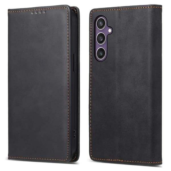 Galaxy S25 Plånboksfodral RFID Blocking - Svart