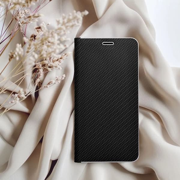 iPhone 16e Plånboksfodral Luna Carbon - Svart