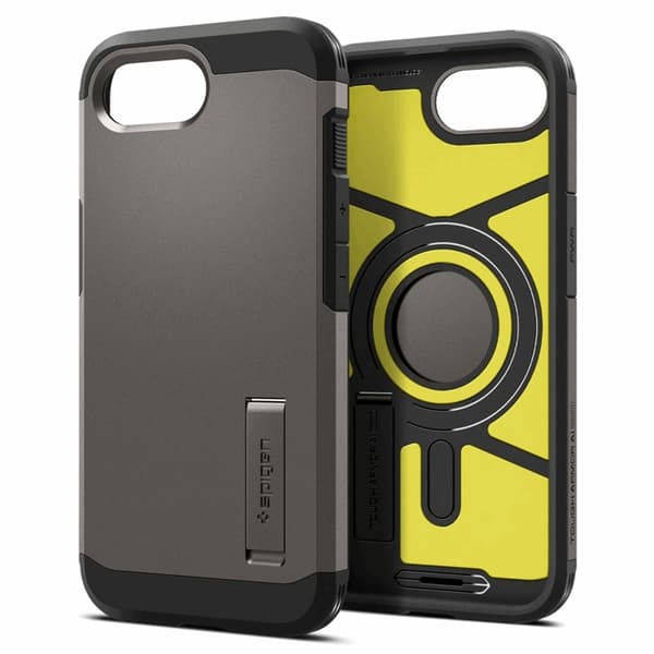 Spigen iPhone 16e Mobilskal Magsafe Tough Armor - Gunmetal