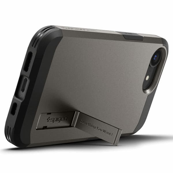 Spigen iPhone 16e Mobilskal Magsafe Tough Armor - Gunmetal