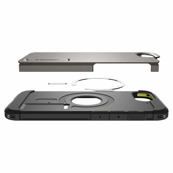 Spigen iPhone 16e Mobilskal Magsafe Tough Armor - Gunmetal