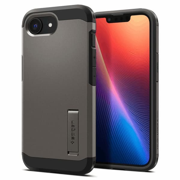 Spigen iPhone 16e Mobilskal Magsafe Tough Armor - Gunmetal