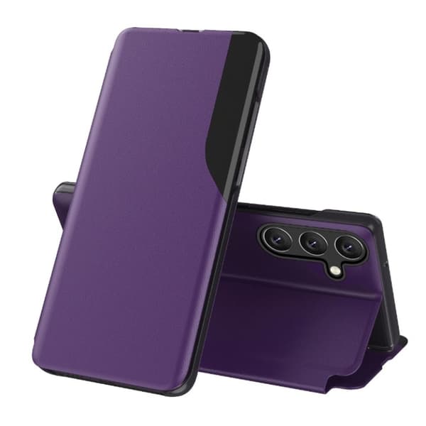 Galaxy A26 Fodral Eco Läder View Elegant Flap - Lila
