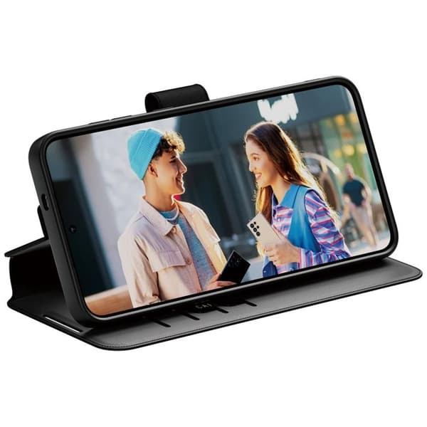 Care by PanzerGlass Galaxy S25 Plus Plånboksfodral Kickstand - Svart