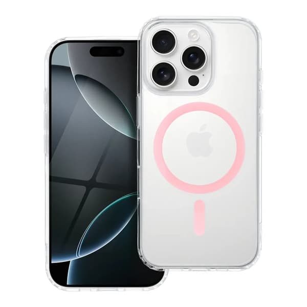 iPhone 16 Pro Mobilskal MagSafe Drop Glue - Rosa