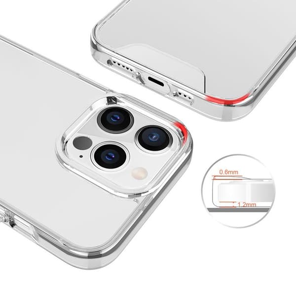 iPhone 14 Pro Max Mobilskal Crystal Big Hole - Transparent