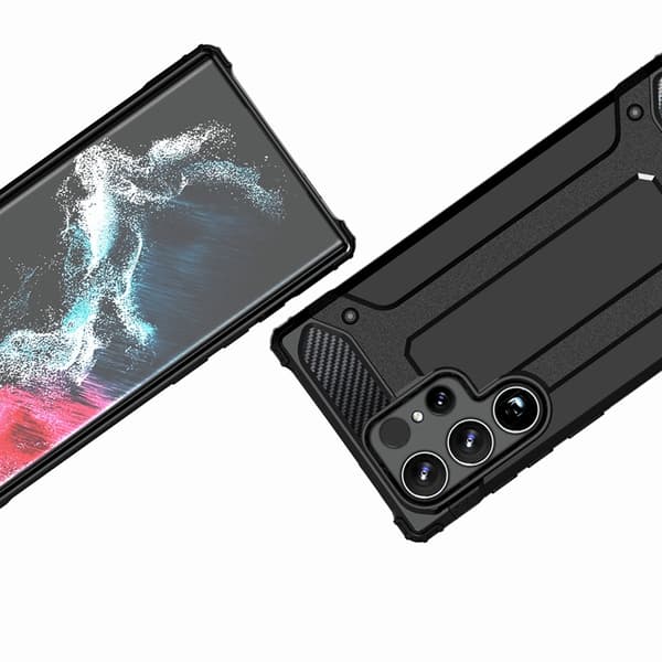 Galaxy S25 Ultra Mobilskal Hybrid Armor - Svart