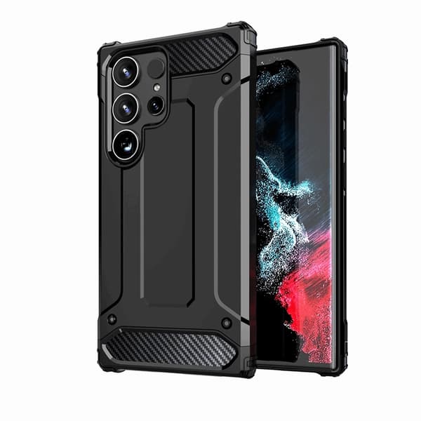 Galaxy S25 Ultra Mobilskal Hybrid Armor - Svart