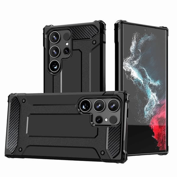 Galaxy S25 Ultra Mobilskal Hybrid Armor - Svart