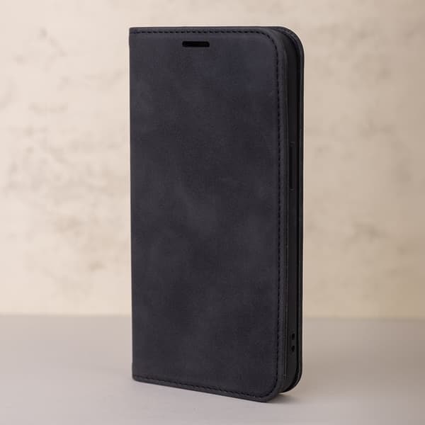 Galaxy A35 5G Plånboksfodral Smart Suede - Svart