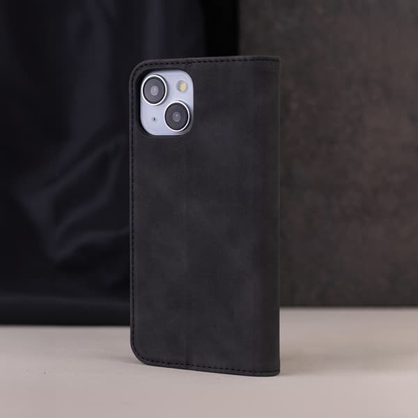 Galaxy A35 5G Plånboksfodral Smart Suede - Svart
