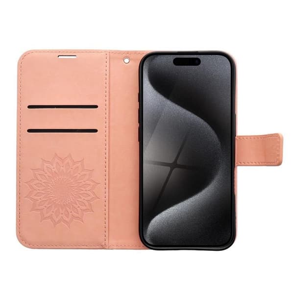 iPhone 16 Plånboksfodral Mezzo Mandala - Peach Fuzz