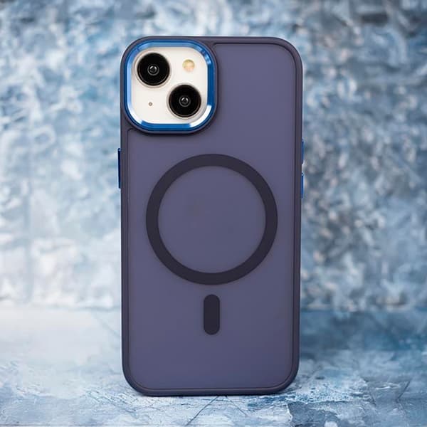 iPhone 13 Mobilskal MagSafe Frozen - Marinblå