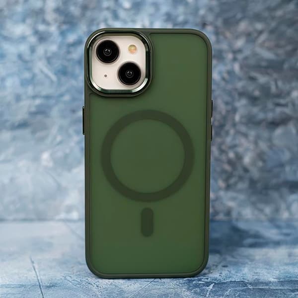 iPhone 15 Plus Mobilskal MagSafe Frozen - Grön