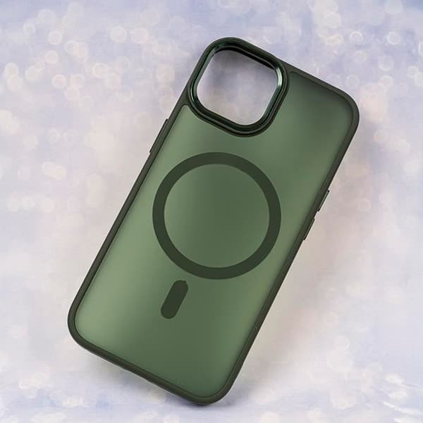 iPhone 15 Plus Mobilskal MagSafe Frozen - Grön