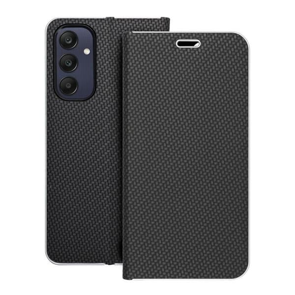 Galaxy A55 Plånboksfodral Luna Carbon - Svart