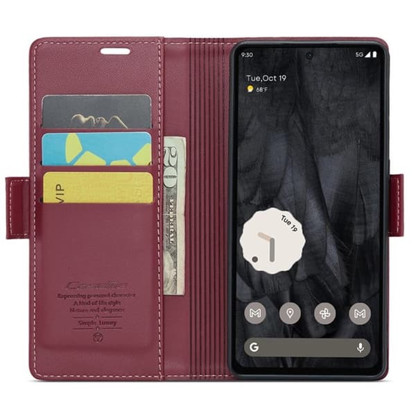 Caseme Google Pixel 8 Pro Plånboksfodral - Röd
