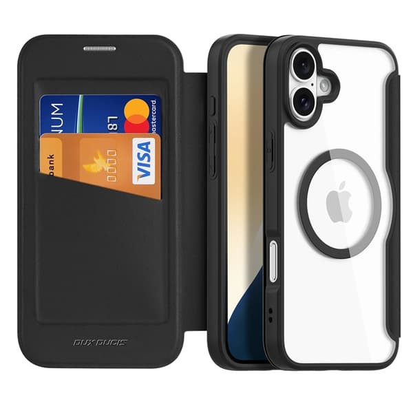 Dux Ducis iPhone 16 Plus Plånboksfodral Magsfae Skin X Pro