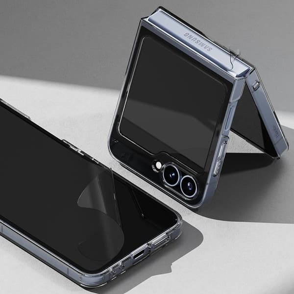[2-Pack] Ringke Galaxy Z Flip 6 Skärmskydd Set 3in1 - Clear
