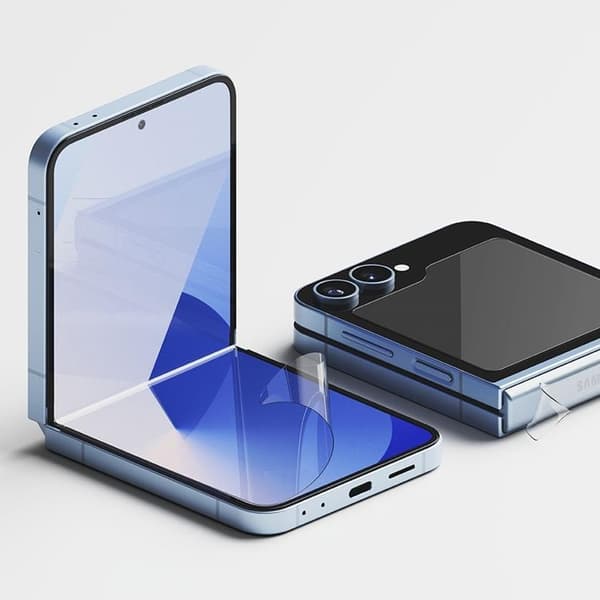 [2-Pack] Ringke Galaxy Z Flip 6 Skärmskydd Set 3in1 - Clear