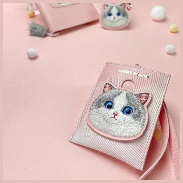 Nimmy Korthållare Big Eyed Pet 2.0 Cat - Rosa