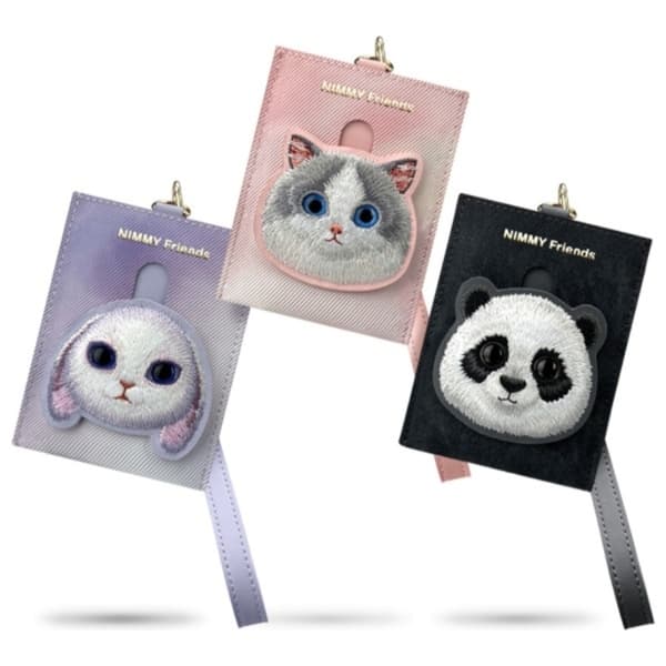 Nimmy Korthållare Big Eyed Pet 2.0 Panda - Svart