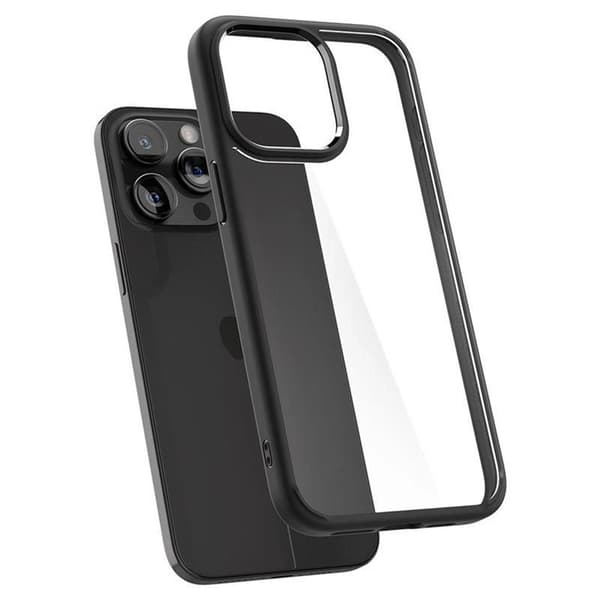 Spigen iPhone 15 Pro Mobilskal Crystal Hybrid - Transparent/Svart