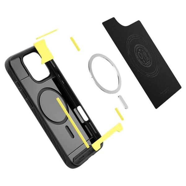 Spigen iPhone 16 Pro Max Mobilskal Magsafe Rugged Armor - Svart