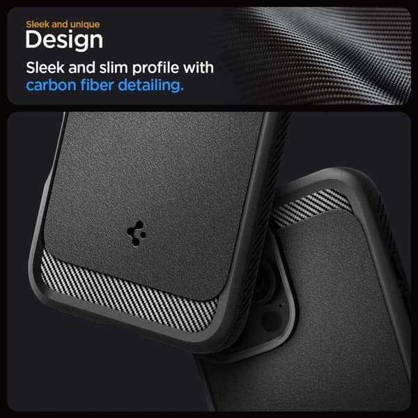 Spigen iPhone 16 Pro Max Mobilskal Magsafe Rugged Armor - Svart
