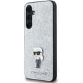Miniatyrbild 4 av 11: Karl Lagerfeld Galaxy A35 Mobilskal Fixed Glitter Ikonik Logo Metal Pin