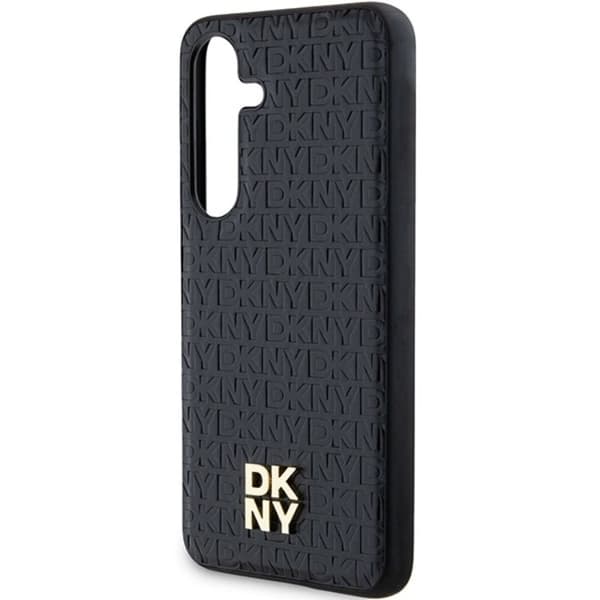 DKNY Galaxy S24 Mobilskal Magsafe Läder Pattern Metal Logo