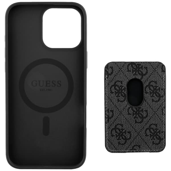 Guess iPhone 16 Pro Max Mobilskal Magsafe Korthållare Stripes