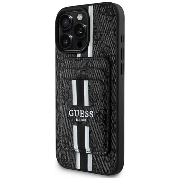 Guess iPhone 16 Pro Max Mobilskal Magsafe Korthållare Stripes