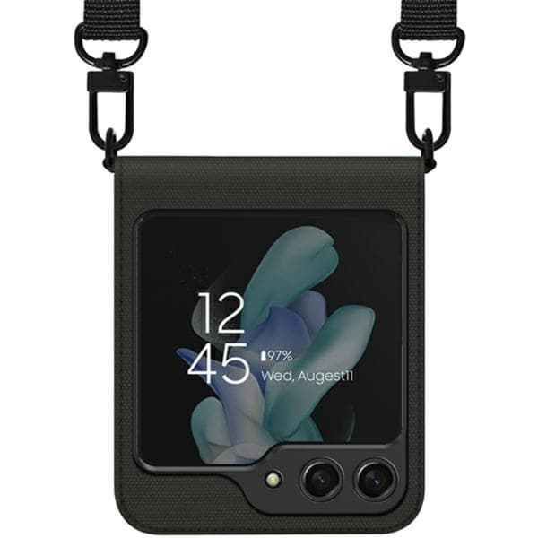 Araree Galaxy Z Flip 5 Mobilskal Canvas Diary - Svart