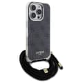 Miniatyrbild 3 av 7: Guess iPhone 16 Pro Max Mobilskal Crossbody Cord 4G Print - Svart