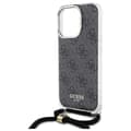 Miniatyrbild 5 av 7: Guess iPhone 16 Pro Max Mobilskal Crossbody Cord 4G Print - Svart