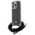 Miniatyrbild 1 av 7: Guess iPhone 16 Pro Max Mobilskal Crossbody Cord 4G Print - Svart