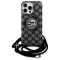 Miniatyrbild 1 av 7: Karl Lagerfeld iPhone 16 Pro Mobilskal MagSafe Crossbody Karl & Choupette