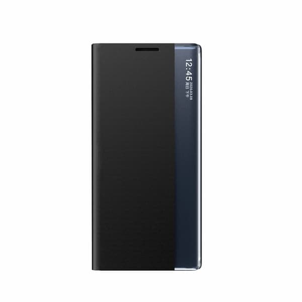 Galaxy S25 Fodral Sleep View med Flap - Svart