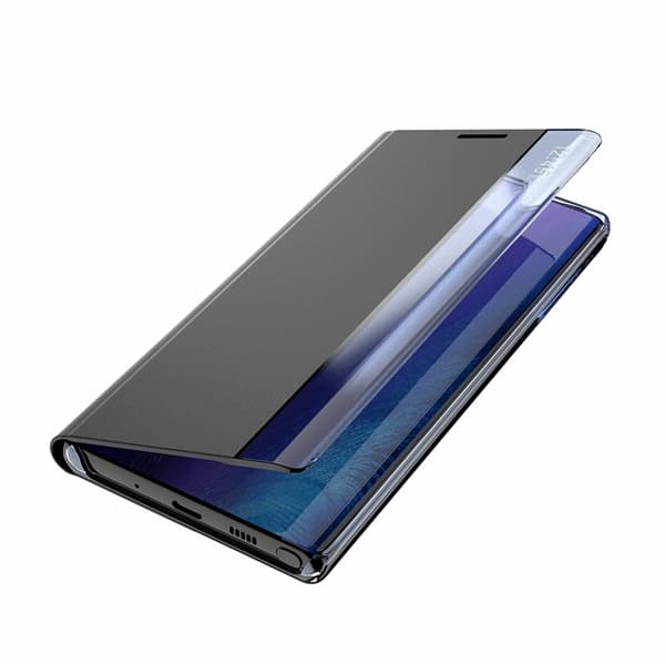 Galaxy S25 Fodral Sleep View med Flap - Blå